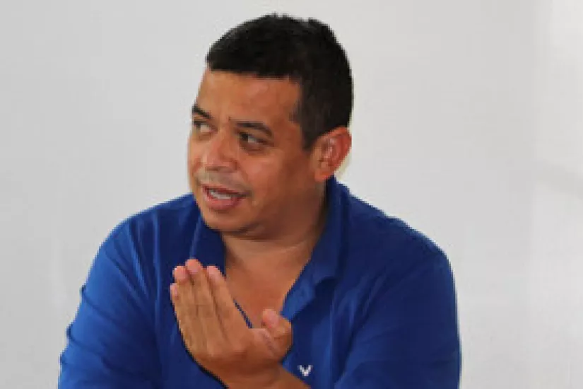 Franklin Almendares von der Organisation CNTC