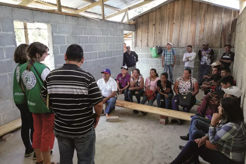 Begleitung von CNTC anlässlich einer Infoveranstaltung über die Landsituation der Bäuer_innen