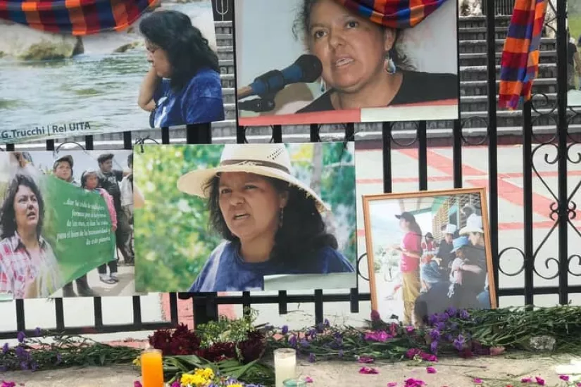 An alter honoring Berta Caceres