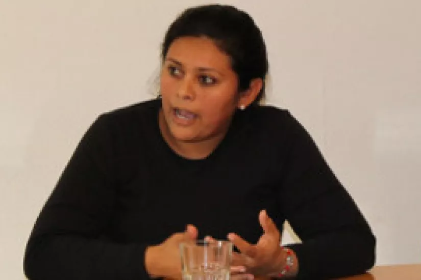 Die Menschenrechtsverteidigerin Nora Ramírez aus Honduras