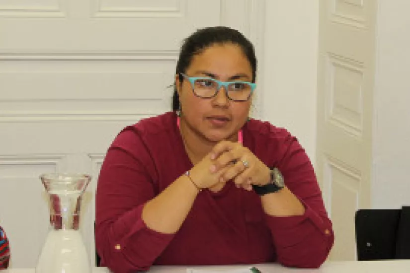 Esdra Sosa von der Organisation Arcoíris