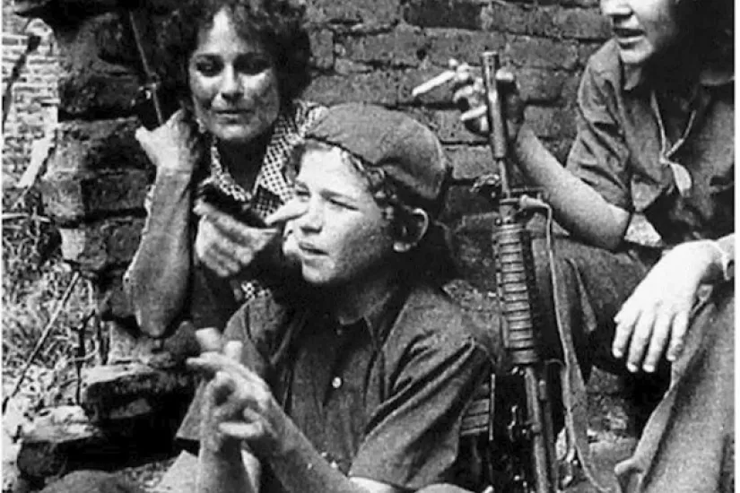 Anibal Rivas as a Sandinista combatant during the revolutionary struggle in Nicaragua