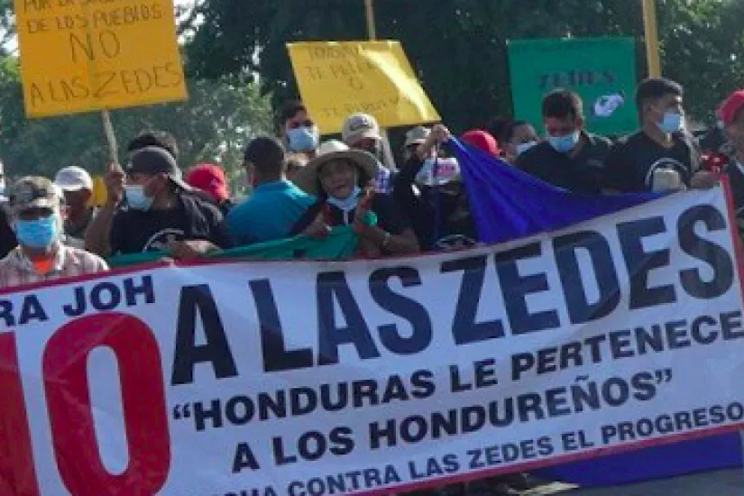 „Honduras wird sich nicht den ZEDEs beugen“ - „Honduras no se Zede“ 